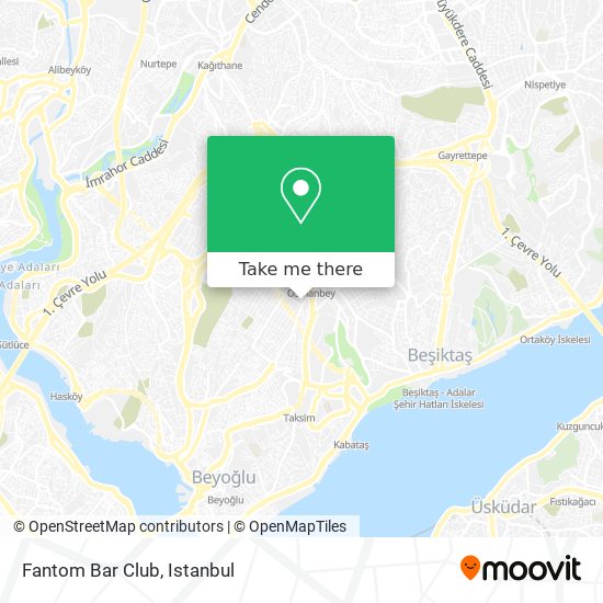 Fantom Bar Club map