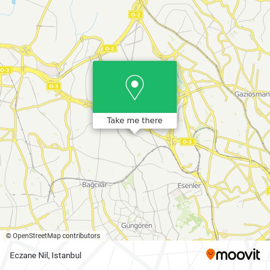 how to get to eczane nil in esenler by bus metro or cable car