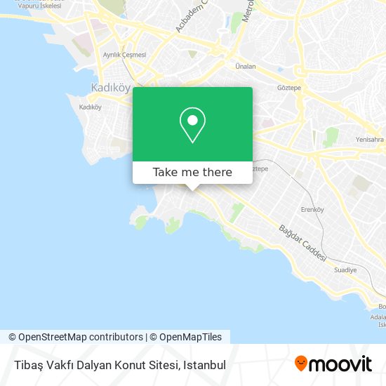 how to get to tibas vakfi dalyan konut sitesi in fenerbahce kadikoy by bus cable car train metro or ferry