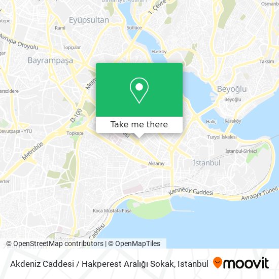 Akdeniz Caddesi / Hakperest Aralığı Sokak map