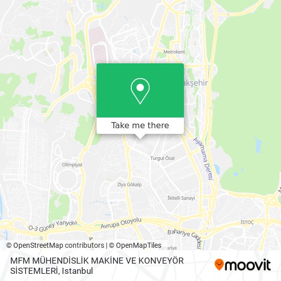 MFM MÜHENDİSLİK MAKİNE VE KONVEYÖR SİSTEMLERİ map