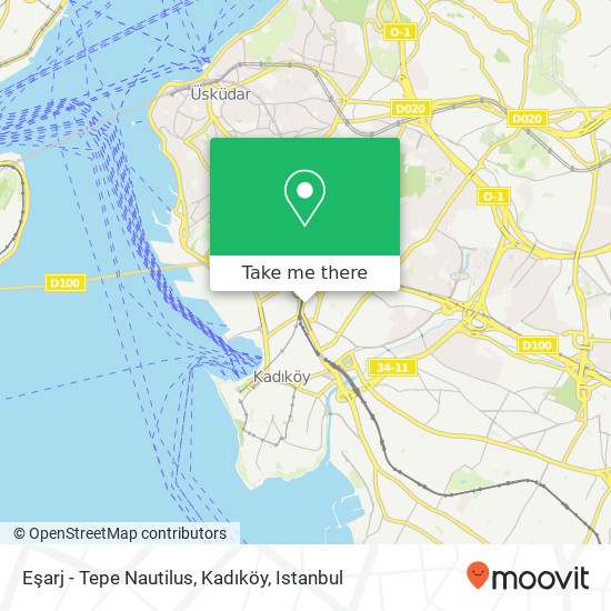 Eşarj - Tepe Nautilus, Kadıköy map