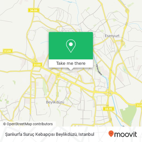 Şanlıurfa Suruç Kebapçısı Beylikdüzü map