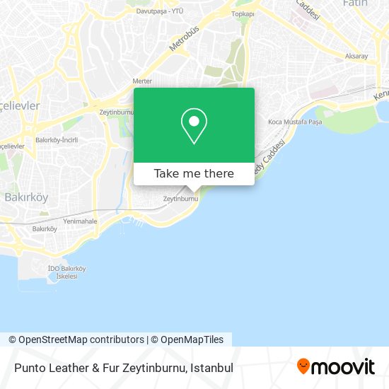 Punto Leather & Fur Zeytinburnu map