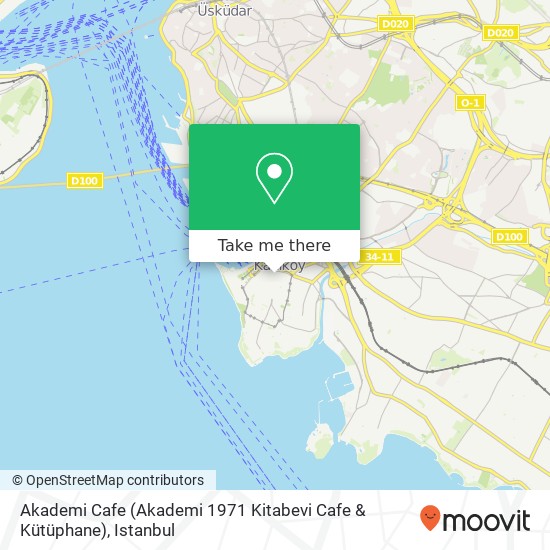 Akademi Cafe (Akademi 1971 Kitabevi Cafe & Kütüphane) map