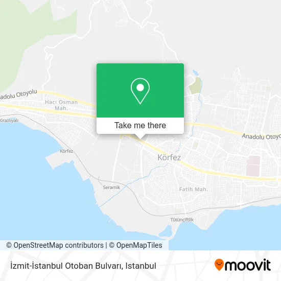 İzmit-İstanbul Otoban Bulvarı map