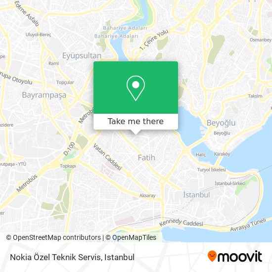 Nokia Özel Teknik Servis map