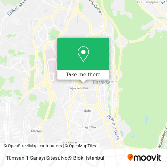 Tümsan-1 Sanayi Sitesi, No:9 Blok map