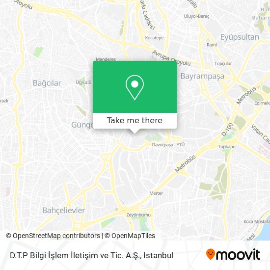 D.T.P Bilgi İşlem İletişim ve Tic. A.Ş. map