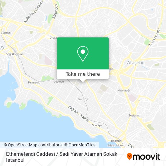 Ethemefendi Caddesi / Sadi Yaver Ataman Sokak map