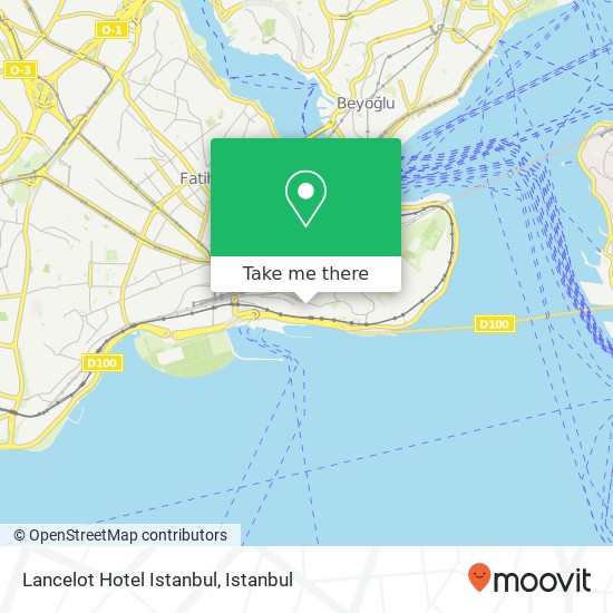 Lancelot Hotel Istanbul map