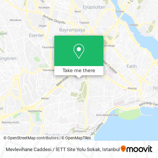 Mevlevihane Caddesi / İETT Site Yolu Sokak map