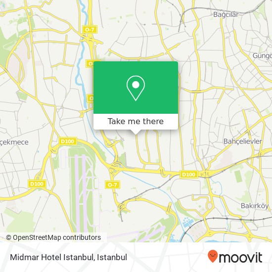 Midmar Hotel Istanbul map