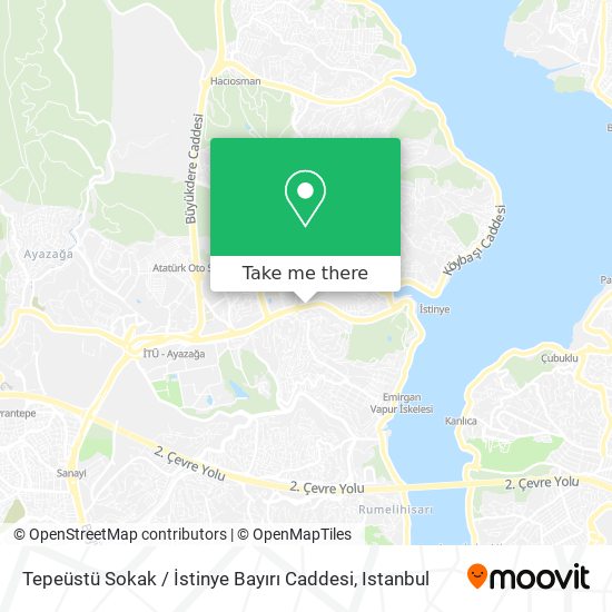 Tepeüstü Sokak / İstinye Bayırı Caddesi map