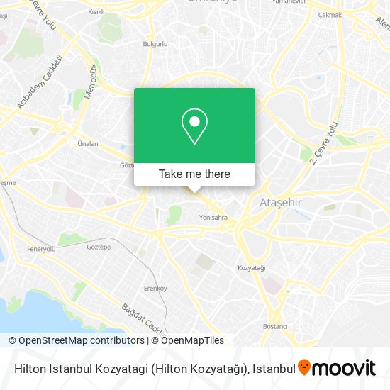 Hilton Istanbul Kozyatagi (Hilton Kozyatağı) map