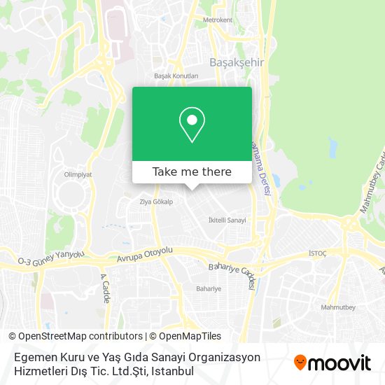 Egemen Kuru ve Yaş Gıda Sanayi Organizasyon Hizmetleri Dış Tic. Ltd.Şti map