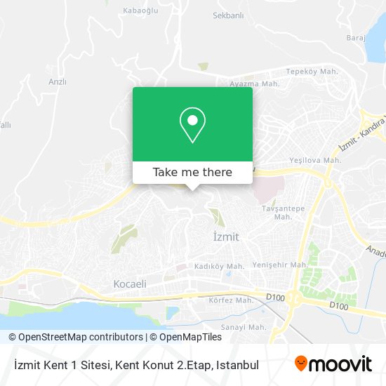 İzmit Kent 1 Sitesi, Kent Konut 2.Etap map