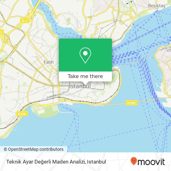 Teknik Ayar Değerli Maden Analizi map