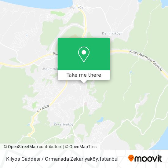 Kilyos Caddesi / Ormanada Zekariyaköy map