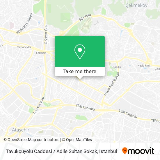 Tavukçuyolu Caddesi / Adile Sultan Sokak map