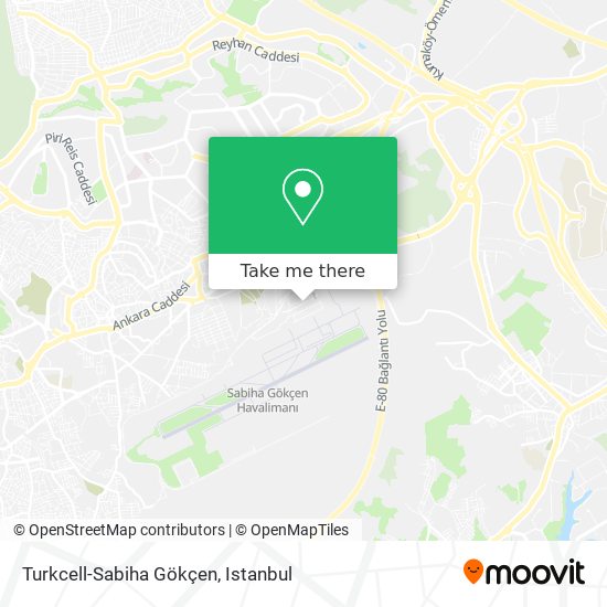 Turkcell-Sabiha Gökçen map