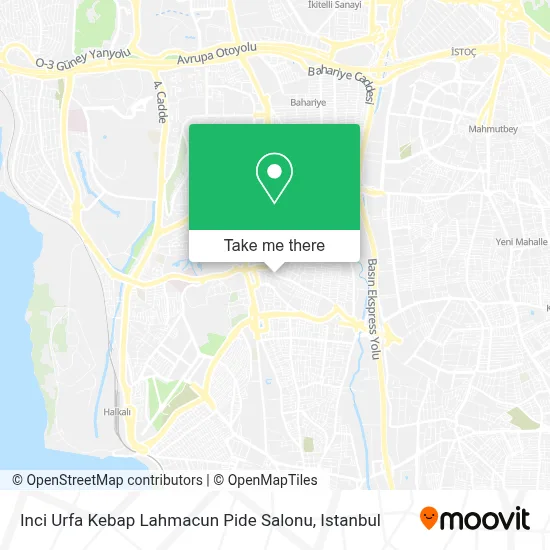 Inci Urfa Kebap Lahmacun Pide Salonu map