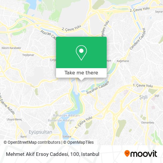 Mehmet Akif Ersoy Caddesi, 100 map