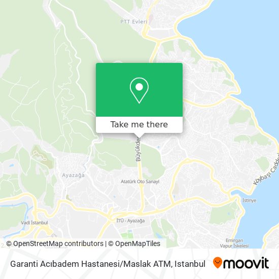 Garanti Acıbadem Hastanesi / Maslak ATM map