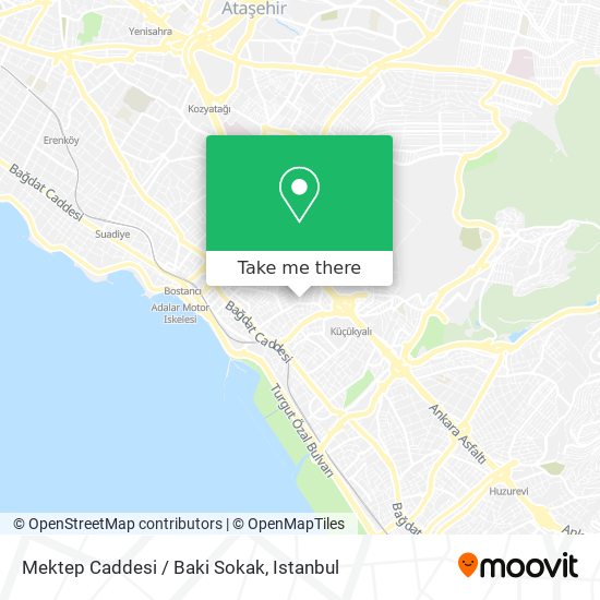 Mektep Caddesi / Baki Sokak map