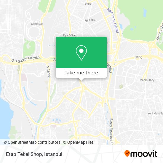 Etap Tekel Shop map