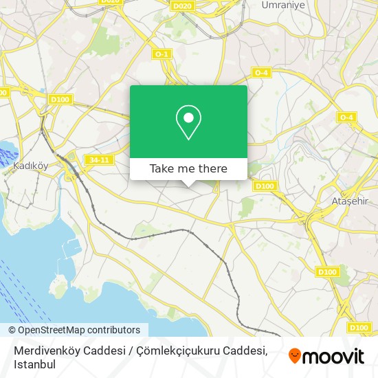 Merdivenköy Caddesi / Çömlekçiçukuru Caddesi map