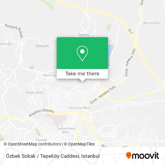 Özbek Sokak / Tepeköy Caddesi map