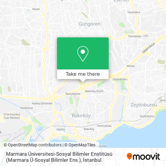 Marmara Üniversitesi-Sosyal Bilimler Enstitüsü (Marmara Ü-Sosyal Bilimler Ens.) map