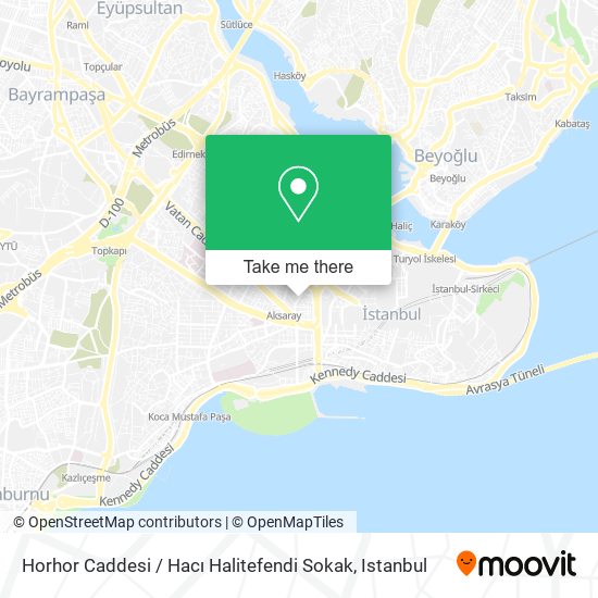 Horhor Caddesi / Hacı Halitefendi Sokak map