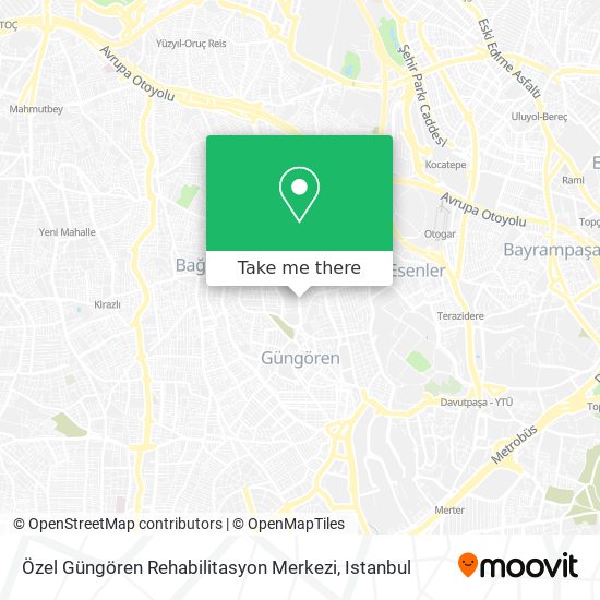 Özel Güngören Rehabilitasyon Merkezi map