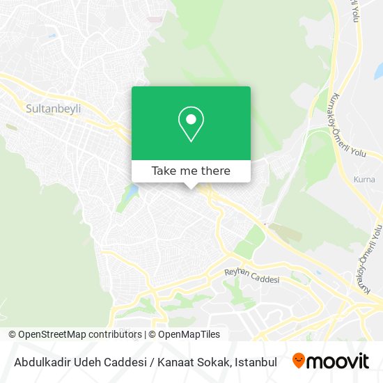 Abdulkadir Udeh Caddesi / Kanaat Sokak map