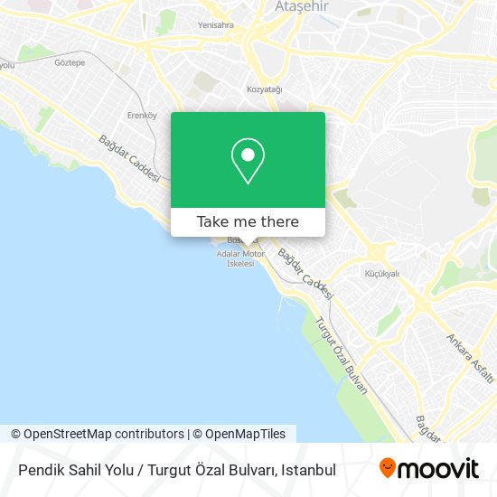 Pendik Sahil Yolu / Turgut Özal Bulvarı map