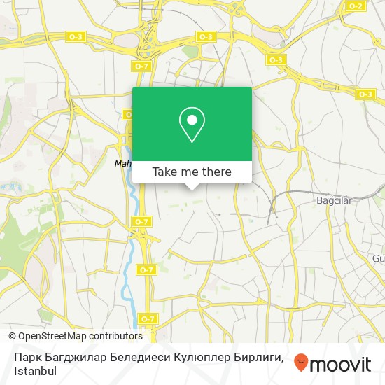 Парк Багджилар Беледиеси Кулюплер Бирлиги map