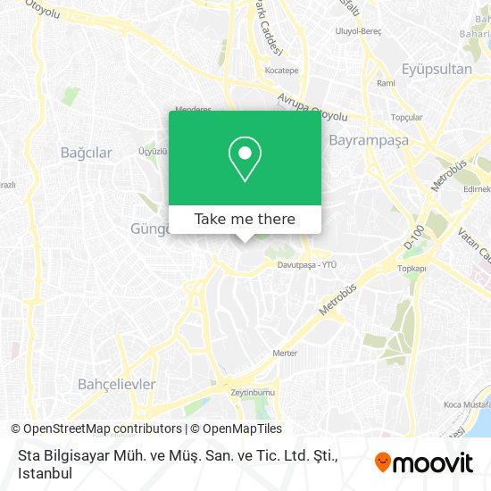 Sta Bilgisayar Müh. ve Müş. San. ve Tic. Ltd. Şti. map