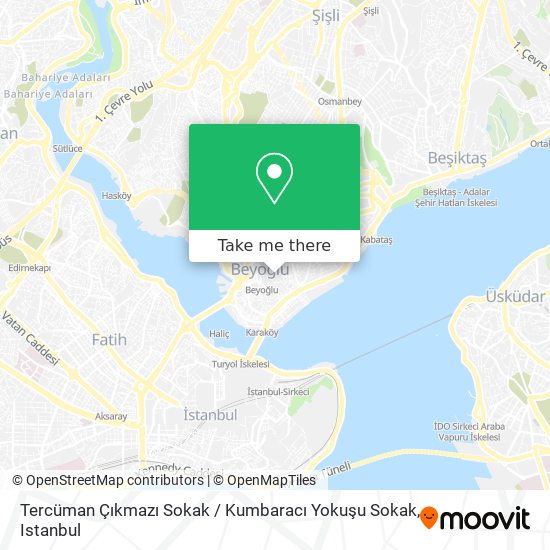 Tercüman Çıkmazı Sokak / Kumbaracı Yokuşu Sokak map