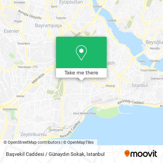Başvekil Caddesi / Günaydın Sokak map