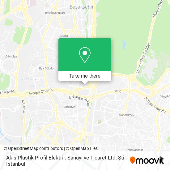 Akiş Plastik Profil Elektrik Sanayi ve Ticaret Ltd. Şti. map