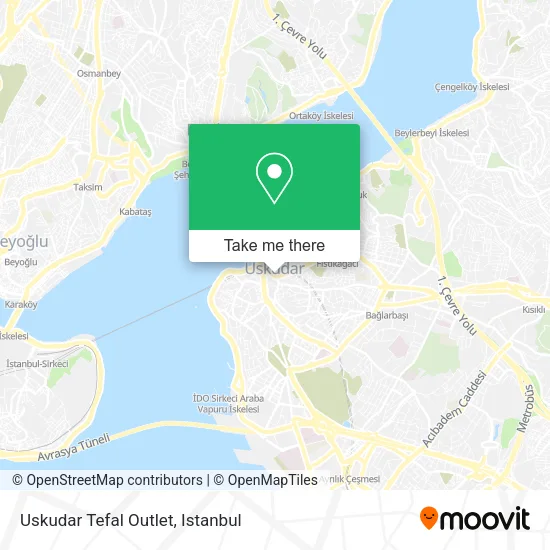 Uskudar Tefal Outlet map