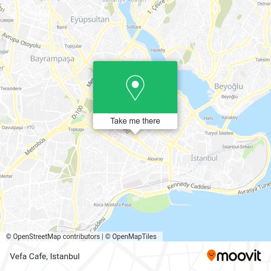 Vefa Cafe map