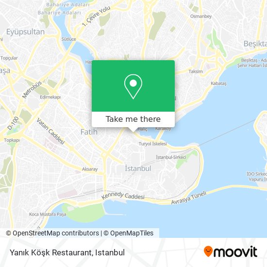 Yanık Köşk Restaurant map
