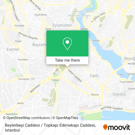 Beylerbeyi Caddesi / Topkapı Edirnekapı Caddesi map