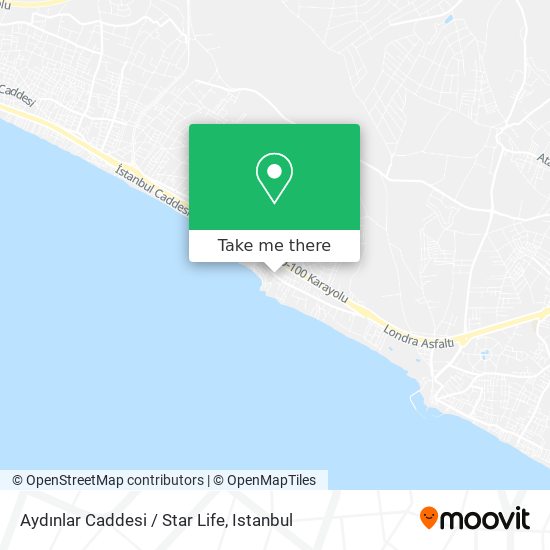 Aydınlar Caddesi / Star Life map