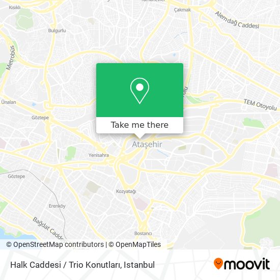 Halk Caddesi / Trio Konutları map