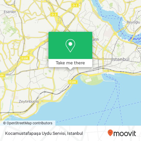 Kocamustafapaşa Uydu Servisi map