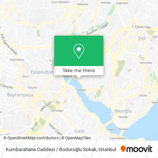Kumbarahane Caddesi / Boduroğlu Sokak map